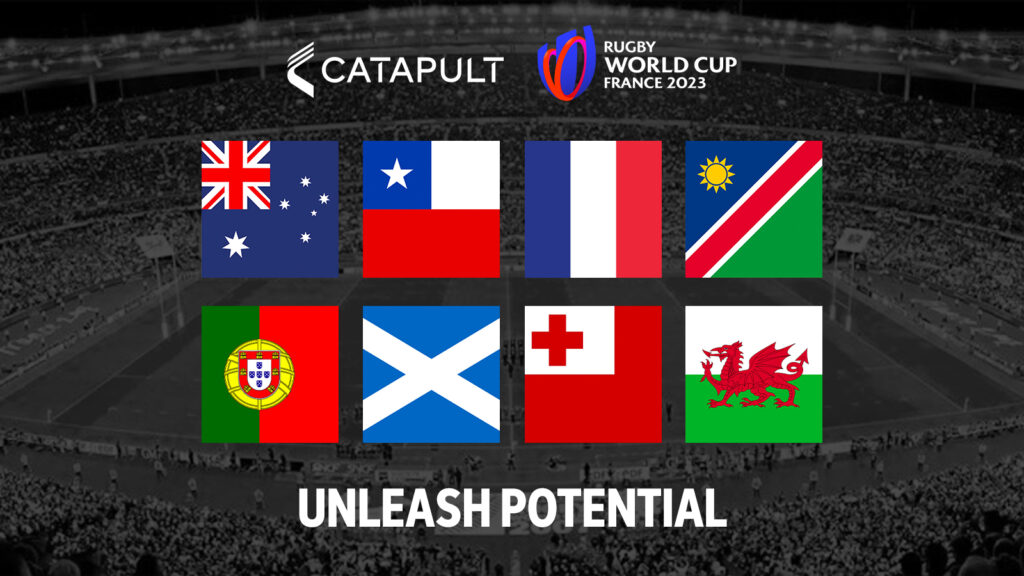 Catapult unterstützt 8 Mannschaften bei der Rugby-Weltmeisterschaft 2023 in Frankreich