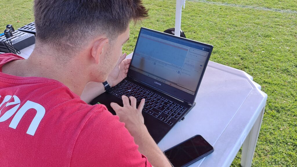 Portugals Rugby-Trainer schaut sich die Daten von Catapult an, Rugby-Weltmeisterschaft 2023